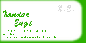 nandor engi business card